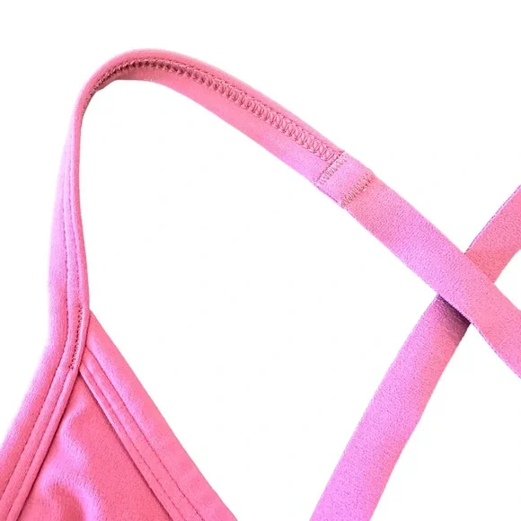 Gymshark Dark Pink Ruched Training Sports Bra Size Small - Picture 7 of 15